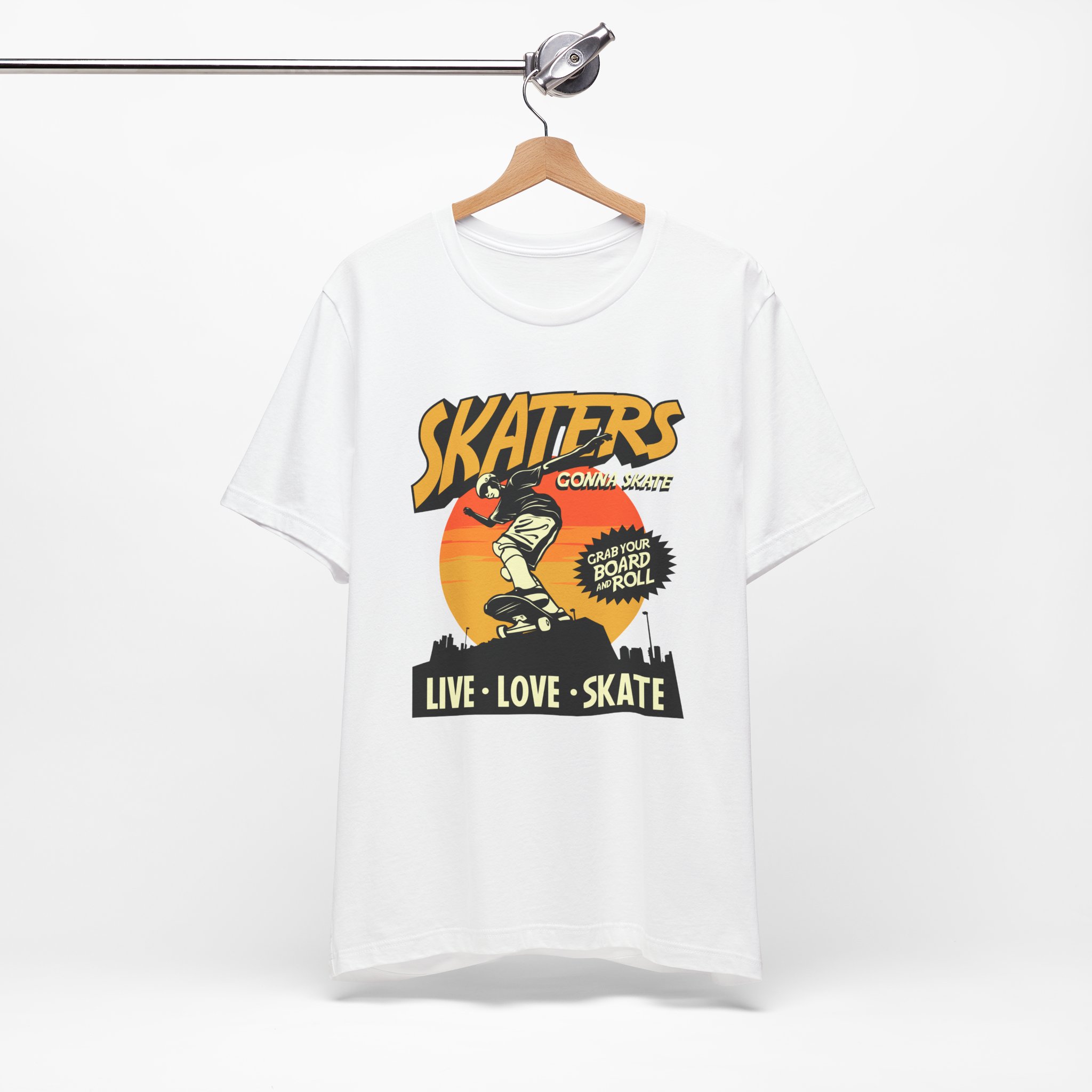 Skaters Gonna Skate - Retro Skater Top - Image 4