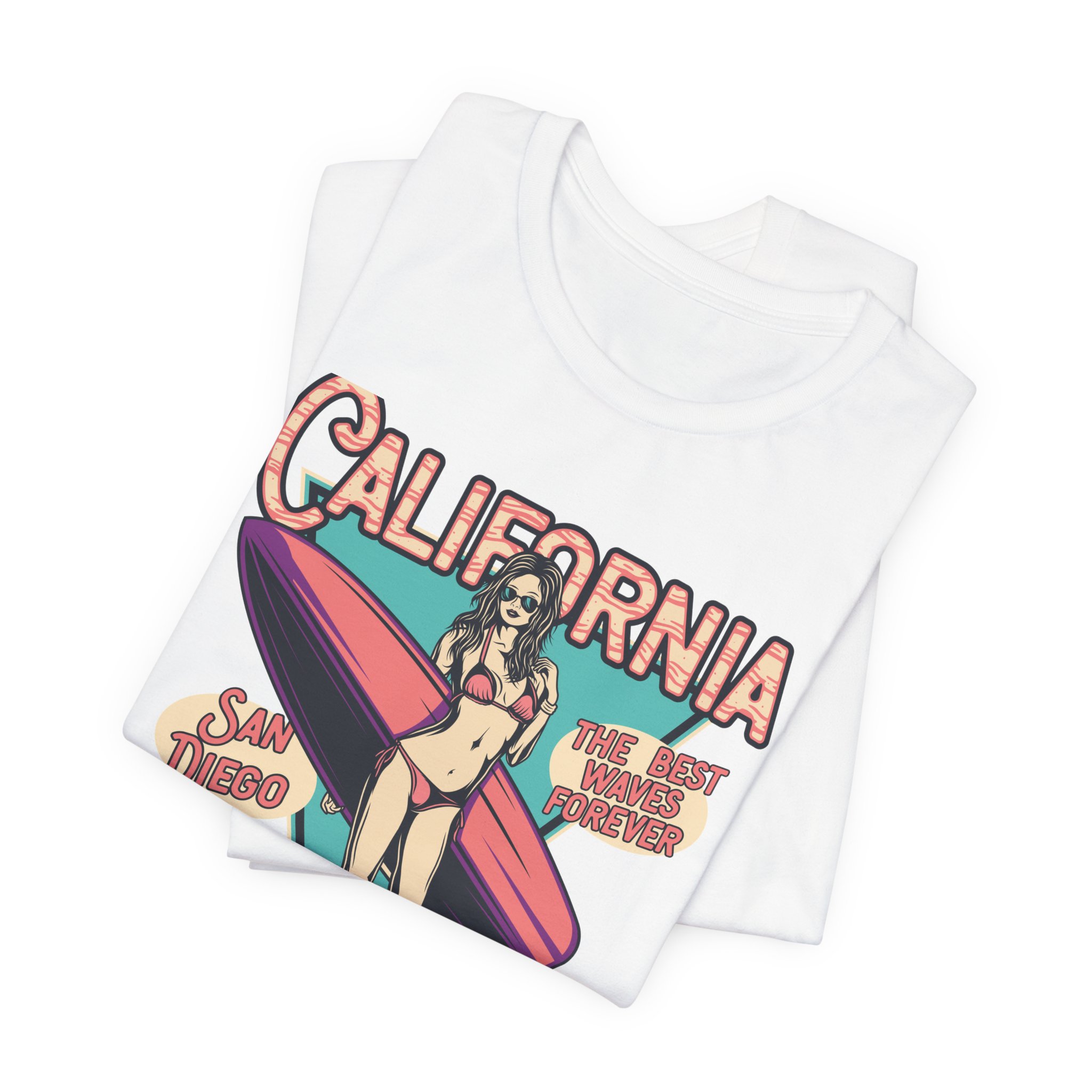 California Surfing Paradise - Retro Surfing Top - Image 9