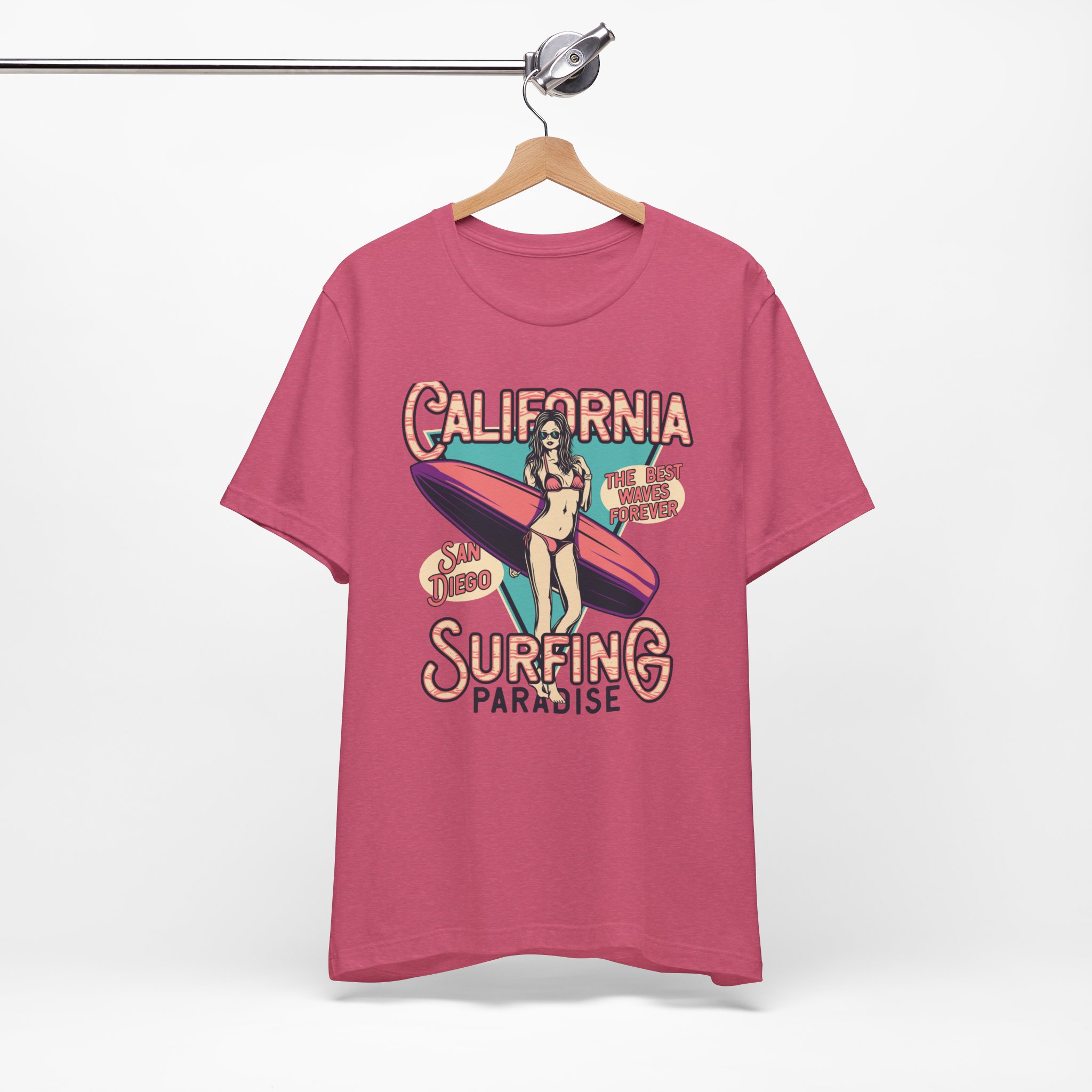 California Surfing Paradise - Retro Surfing Top - Image 8