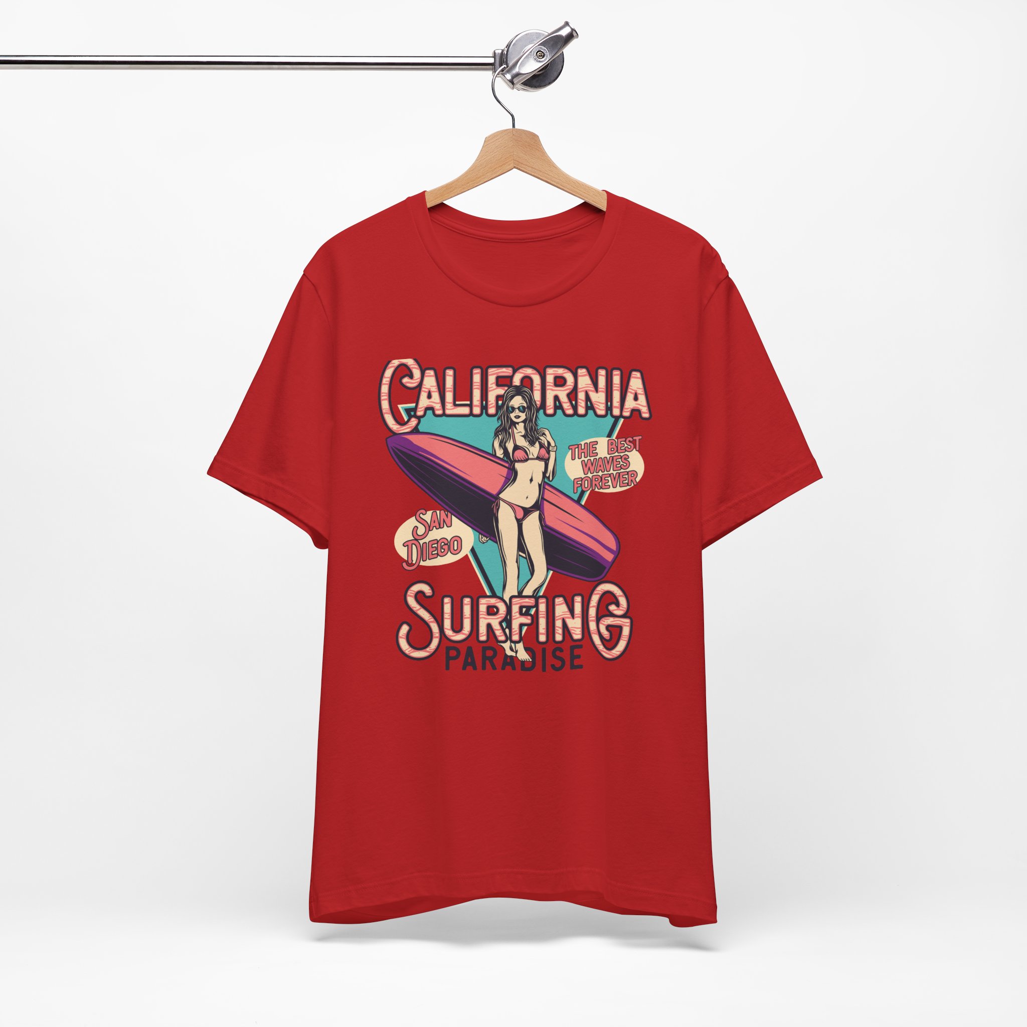California Surfing Paradise - Retro Surfing Top - Image 7
