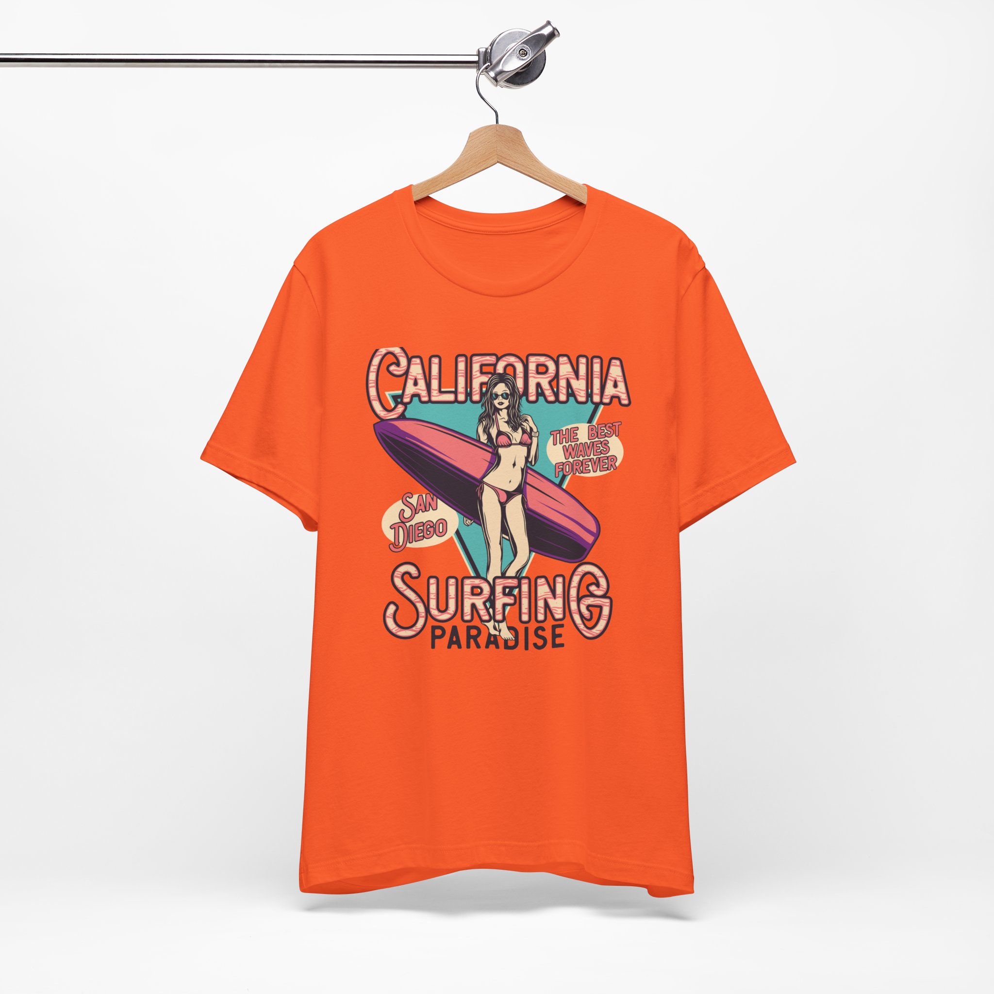 California Surfing Paradise - Retro Surfing Top - Image 5