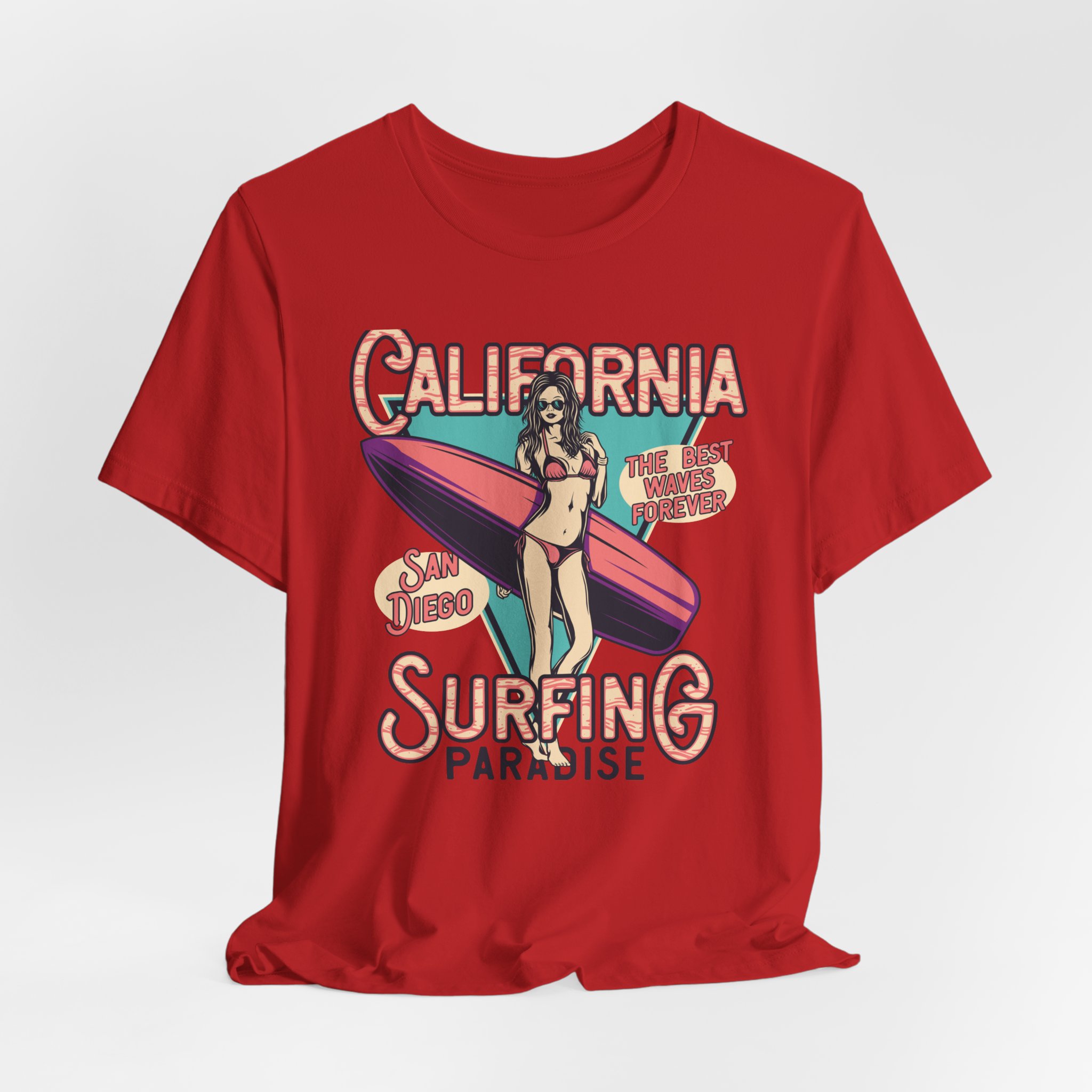 California Surfing Paradise - Retro Surfing Top - Image 6