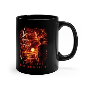 Freddy Krueger Halloween Black Coffee Mug