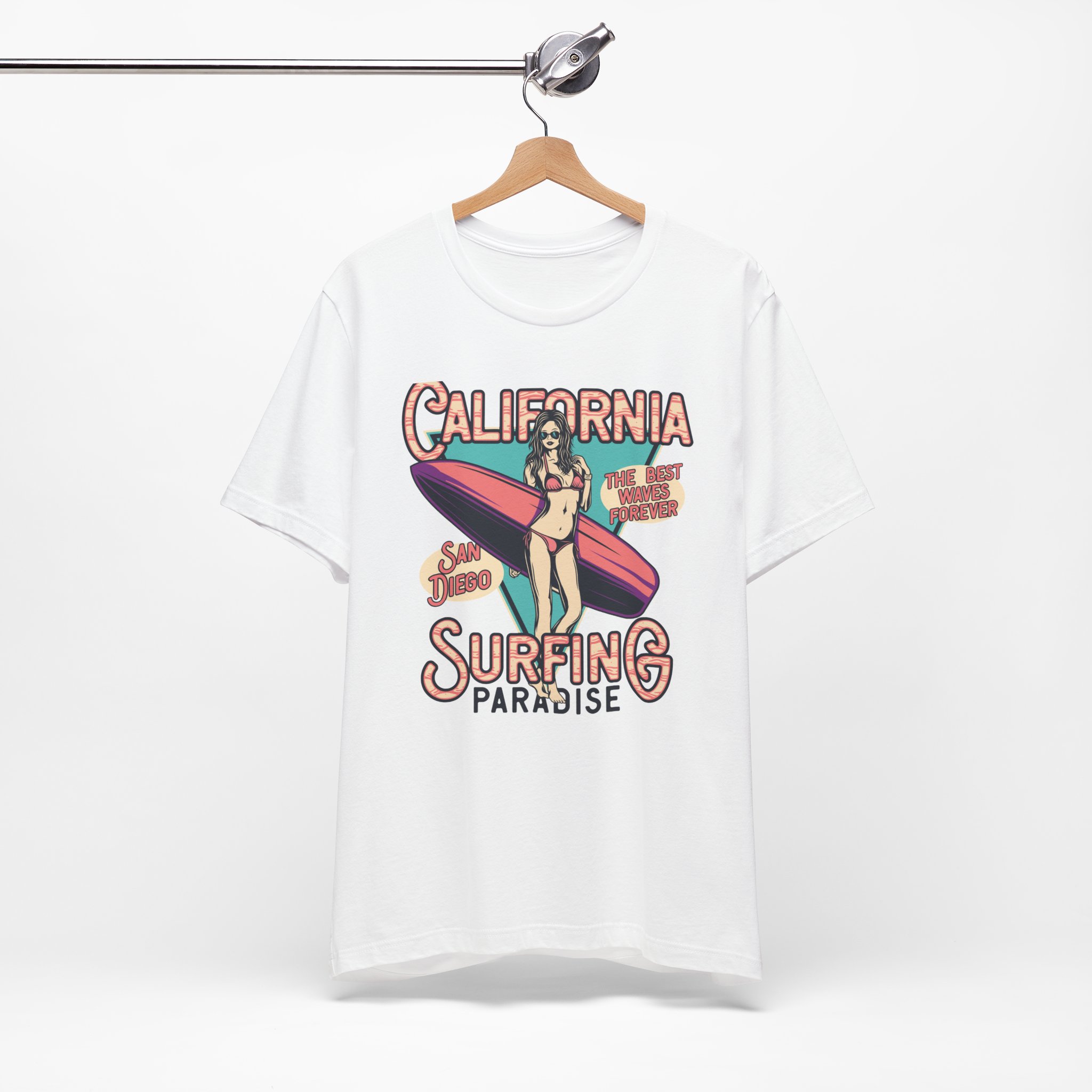 California Surfing Paradise - Retro Surfing Top - Image 3