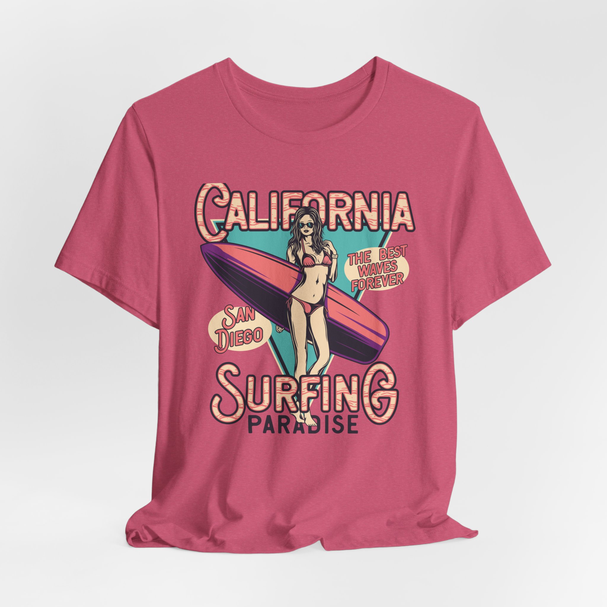 California Surfing Paradise - Retro Surfing Top - Image 10