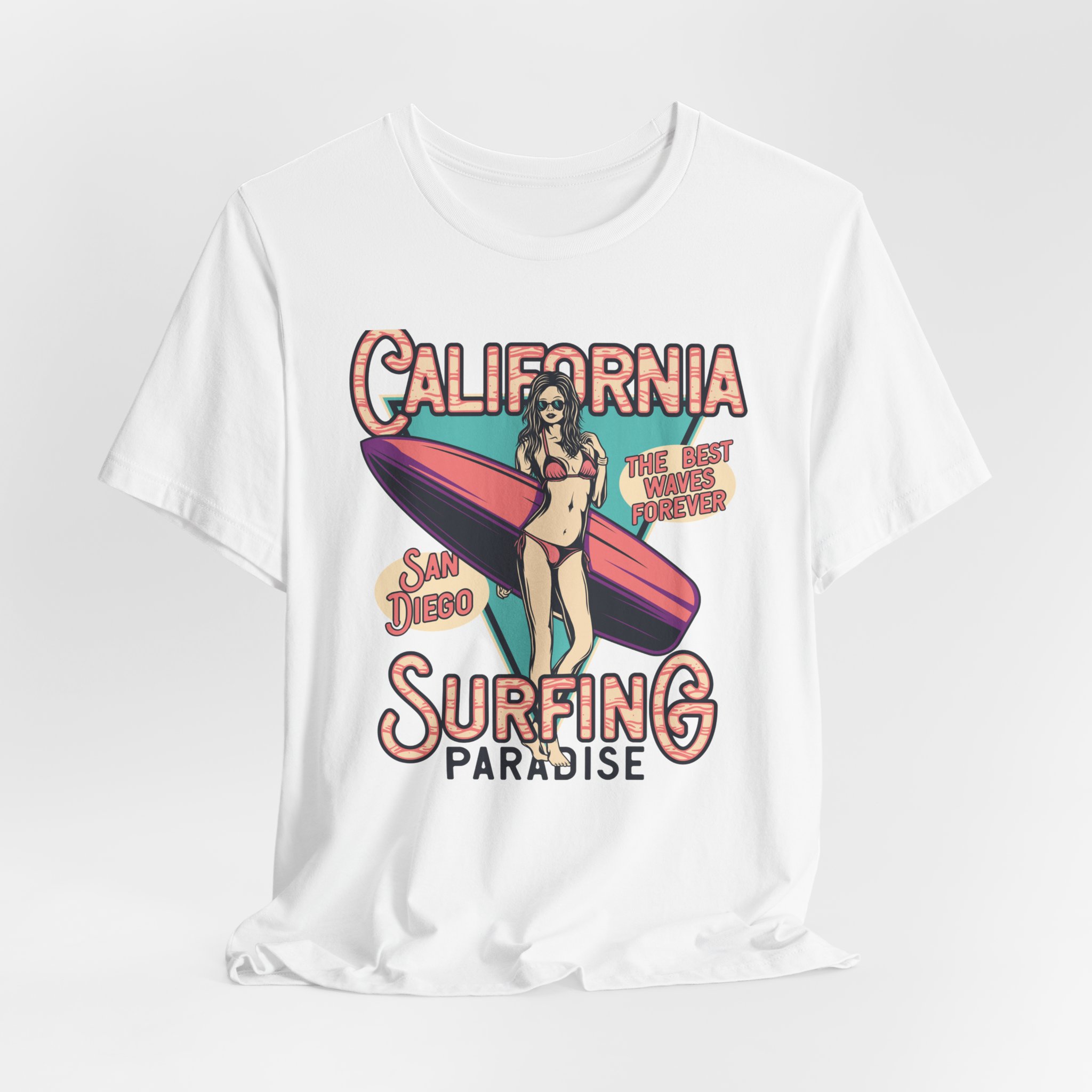 California Surfing Paradise - Retro Surfing Top - Image 2