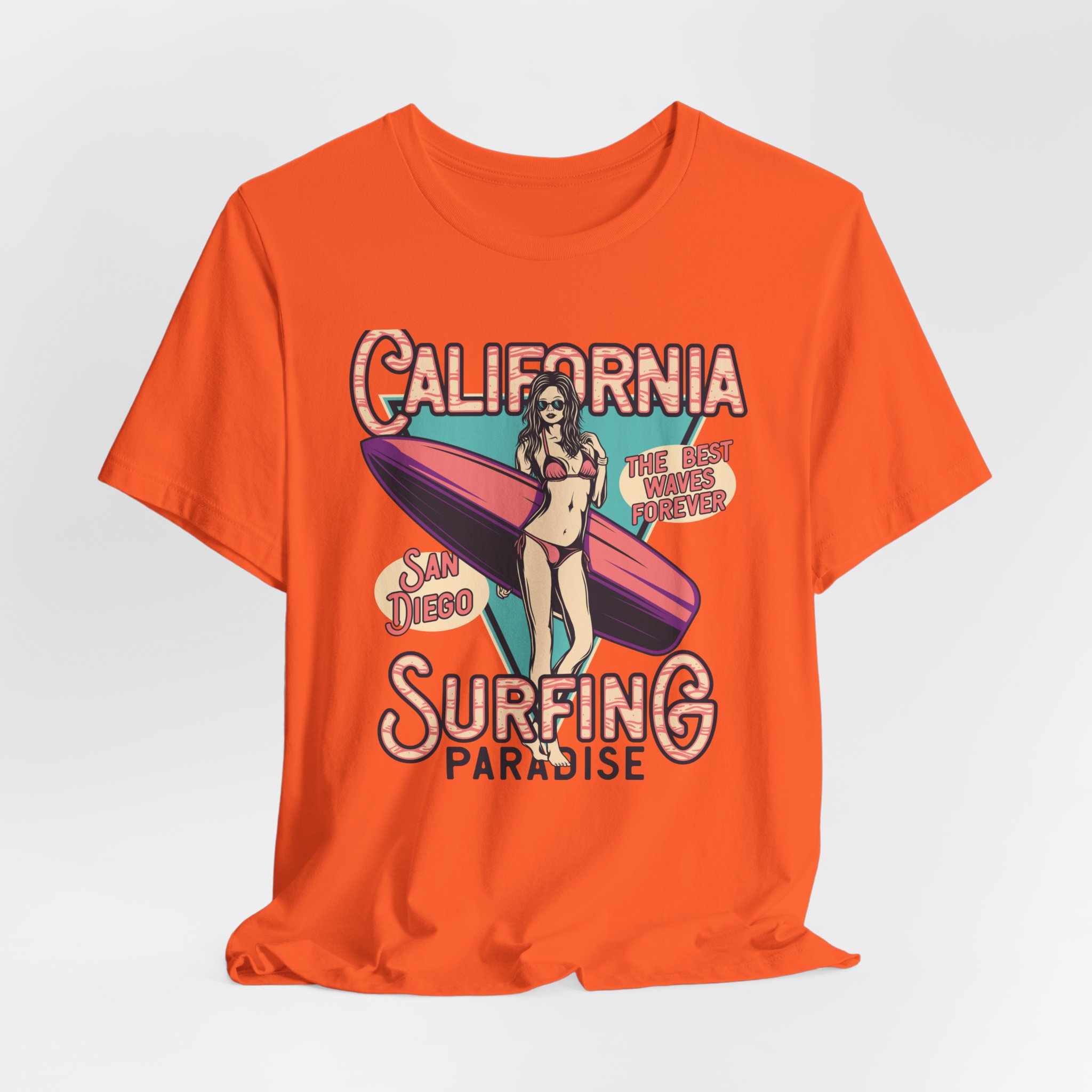 California Surfing Paradise - Retro Surfing Top - Image 4