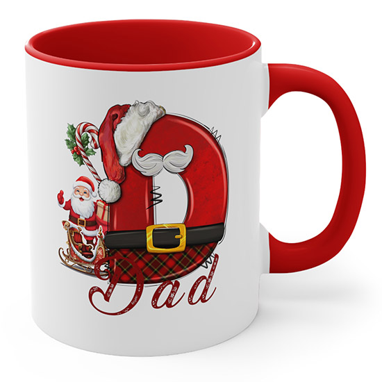 Personalized Santa Christmas Mug, 11oz - Image 4