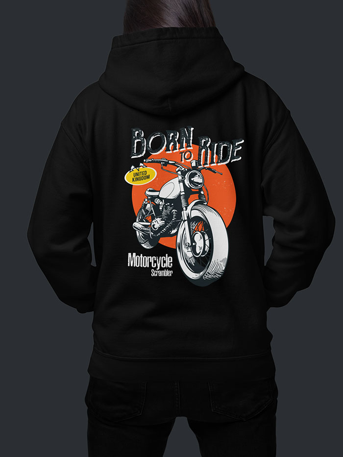 Born to Ride - Motorcycle Scrambler Top - Image 8