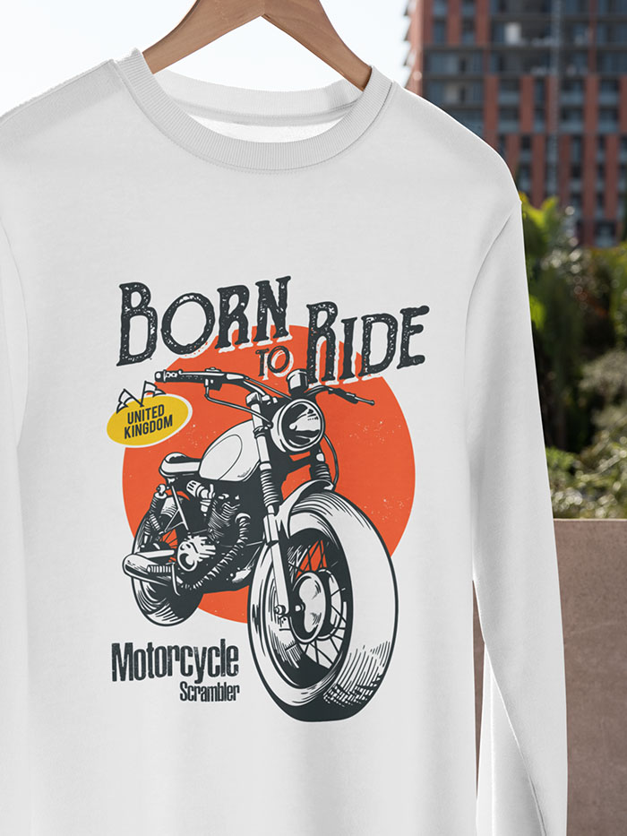 Born to Ride - Motorcycle Scrambler Top - Image 6