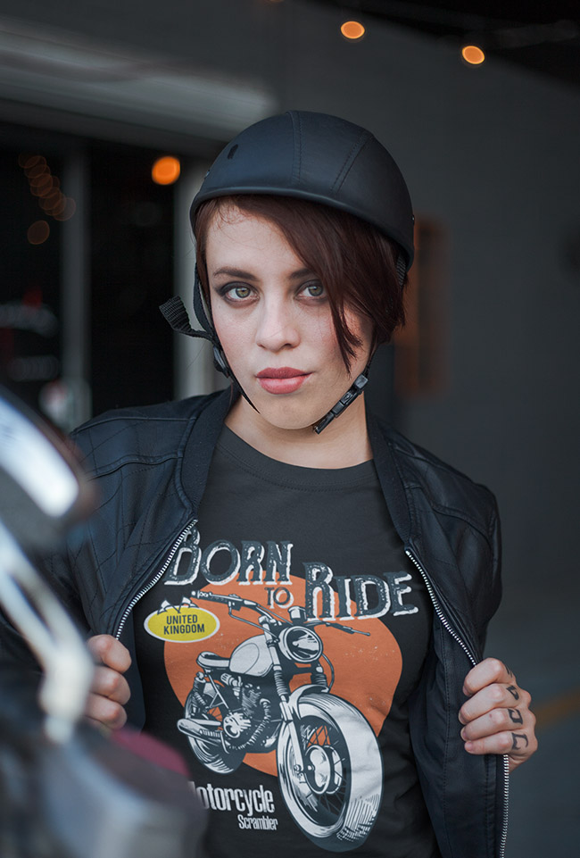 Born to Ride - Motorcycle Scrambler Top - Image 2