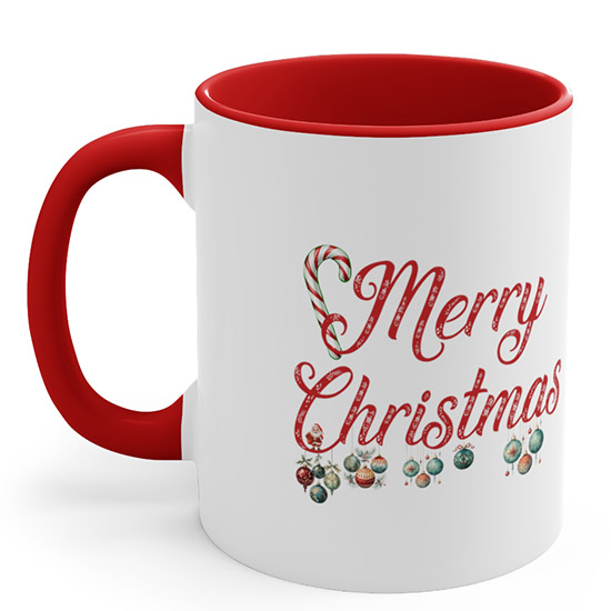 Personalized Family Christmas mug with frame - Image 2
