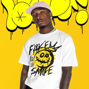 Fake Smile Real style - Street Art HipHop Tee