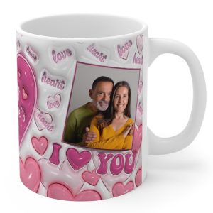 Personalised Happy Valentines Pink Mug