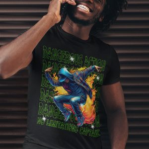 Dangerous Action - No limitation Captain Skateboard HipHop Tee