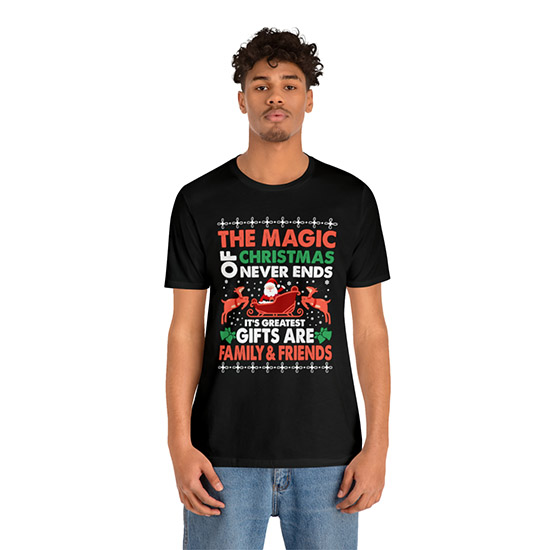 The magic of Christmas Premium Mens T-shirt - Image 2