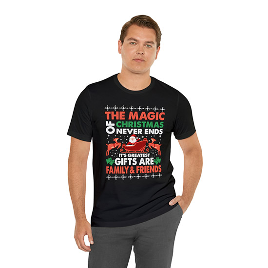 The magic of Christmas Premium Mens T-shirt - Image 3