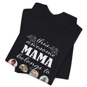 Awesome Mama Personalized Premium ladies T-shirt