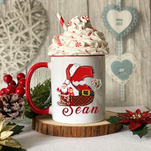 Personalized Santa Christmas Mug, 11oz