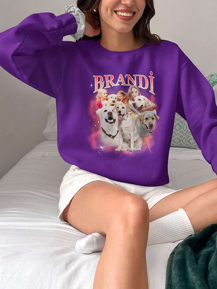 Personalized Bootleg Dog Tee - Custom Name T-Shirt - Image 4