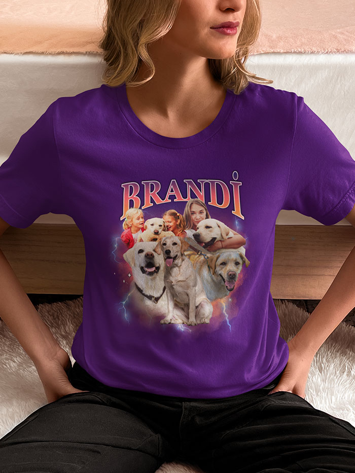 Personalized Bootleg Dog Tee - Custom Name T-Shirt - Image 7
