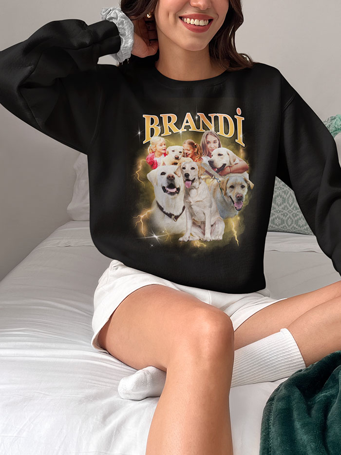 Personalized Bootleg Dog Tee - Custom Name T-Shirt - Image 5
